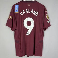 NWT MANCHESTER CITY 2024 2025 THIRD FOOTBALL SHIRT JERSEY EPL 9 HAALAND PUMA