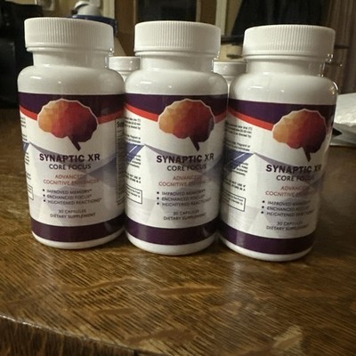 Synaptic XR Core Focus NutraRize Cognitive Support Lot 3 NEW SEALED EXP 2026