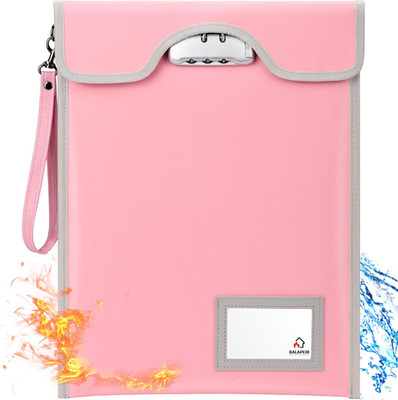 Fireproof Money Bag with Lock (5200 ), 15 X 11 Important Document Organizer Bag,