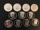 Eleven.  1976-S Kennedy Half Dollar- Choice Gem Proof.  40% Silver