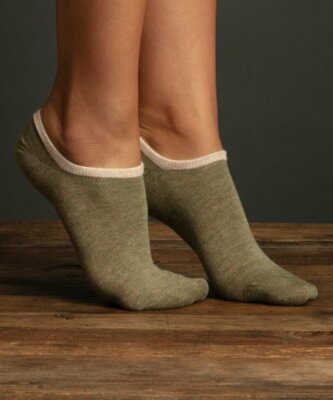 Lemon Legwear Womens One Size Fits Most Basil Butter Two-Pair Sock Set Green $12