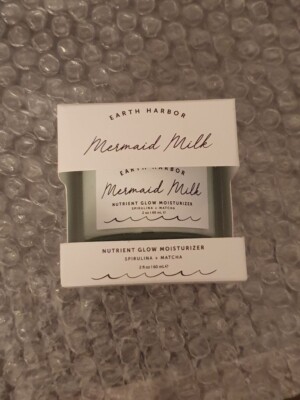 EARTH HARBOR Mermaid Milk Nutrient Glow Moisturizer 2oz spirulina matcha NEW