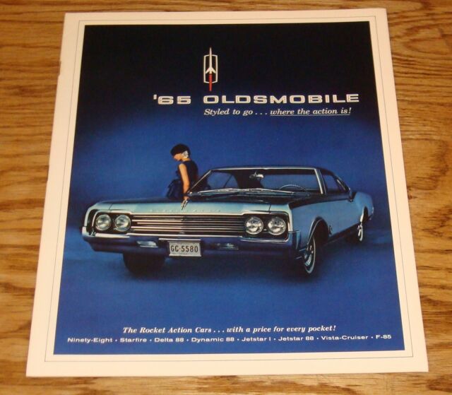 Original 1965 Oldsmobile Full Line Sales Brochure 65 F-85 Ninety Eight 88
