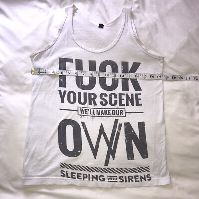 Sleeping With Sirens rare vintage Woman s Tank Top  **** Your Seen We ll Make.. 
