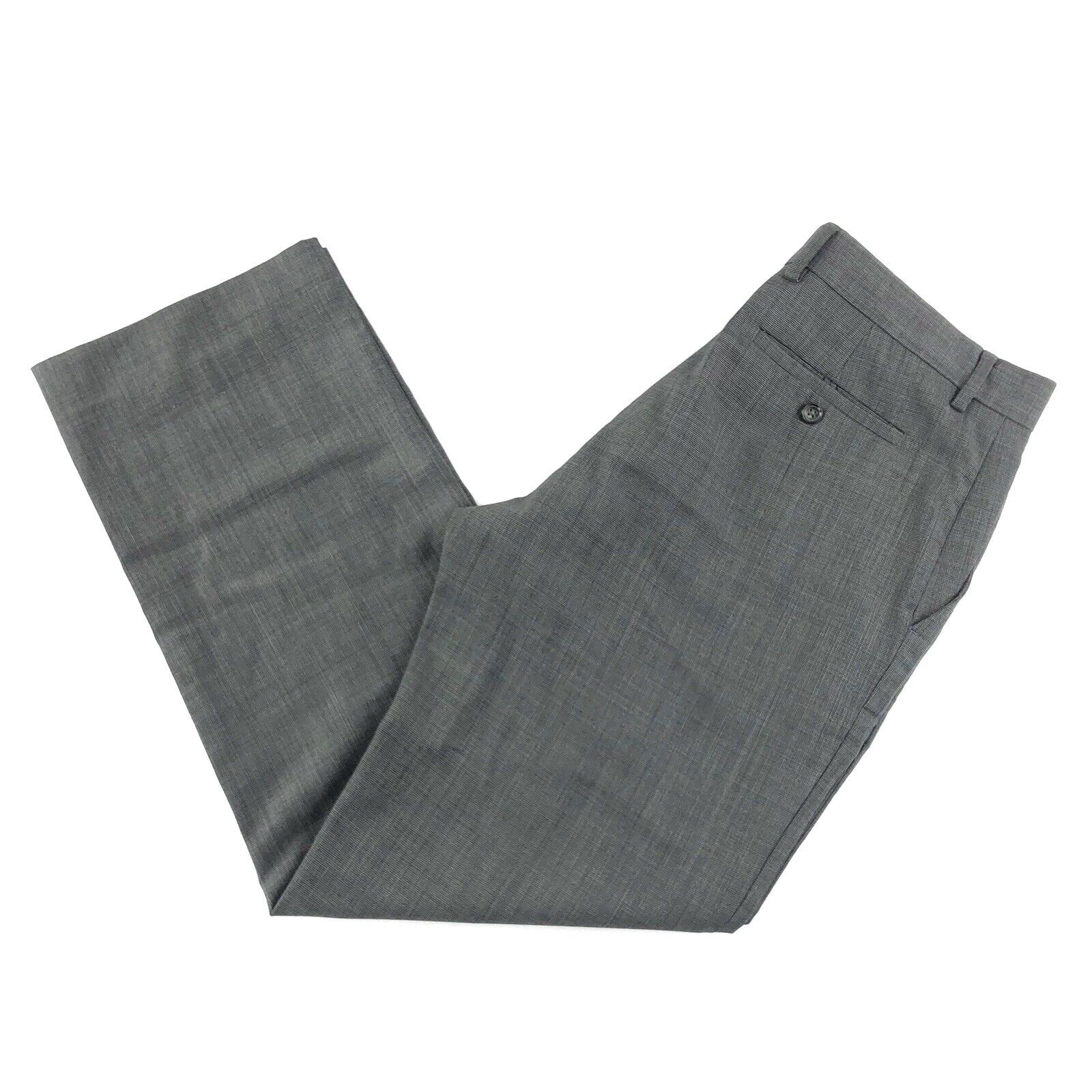 Banana Republic Modern Fit Gray Casual Wool Dress Pants (MEASURE