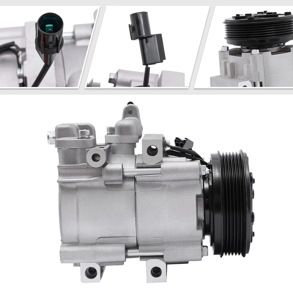 Compresor de aire acondicionado con embrague CO 10973C para Kia Sedona 2002 2003 2004 2005 3,5 L OEM# Foto 3 de 4