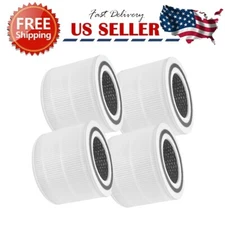 4 Pack Carbon + HEPA 3-in-1 Filter Set for LEVOIT Core P350 Air Purifier
