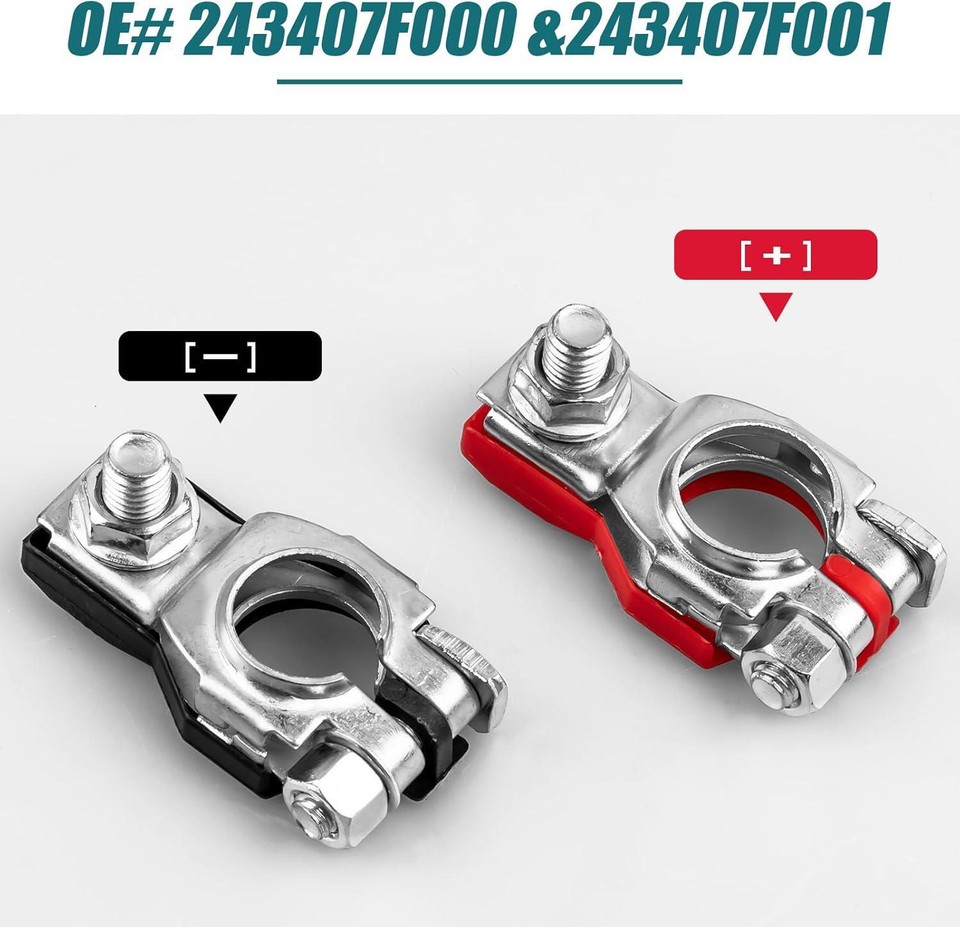 Battery Terminal Connector Top Post Battery Positive Negative Terminals ...