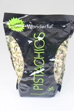 2 PACK Wonderful Roasted & Salted Pistachios With Shells 24 Oz BB 5/24 U58