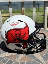 Tim Brown Autographed Buccaneers Lunar Eclipse Replica F/S Helmet