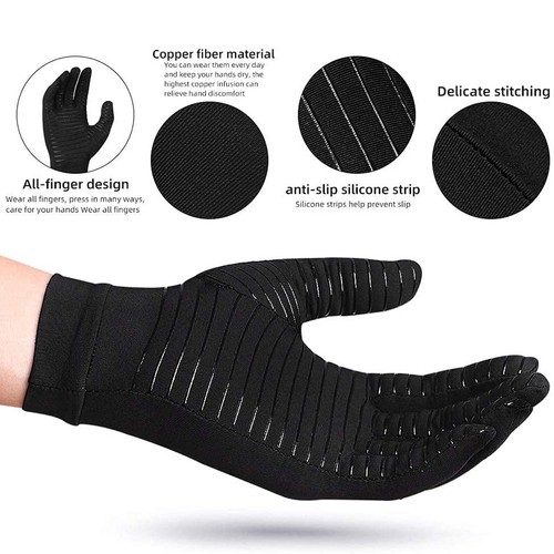 Arthritis Gloves Compression Hand Support Joint Pain Relief Sports Gloves Unisex - Picture 9 of 17