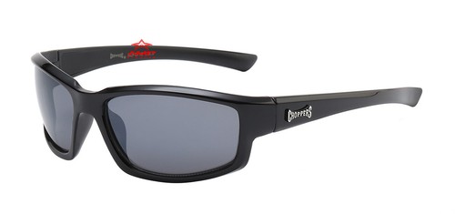 Gafas de sol ligeras de policarbonato para motocicleta negras/humo/espejo 6715 - Imagen 5 de 11