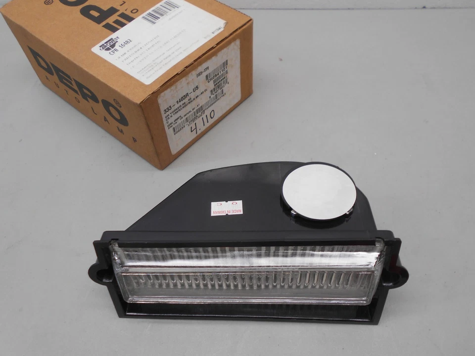 Lámpara de luz de señal de giro DEPO Park DERECHA pasajero se adapta a NEW YORKER, IMPERIAL, más Foto 2 de 4