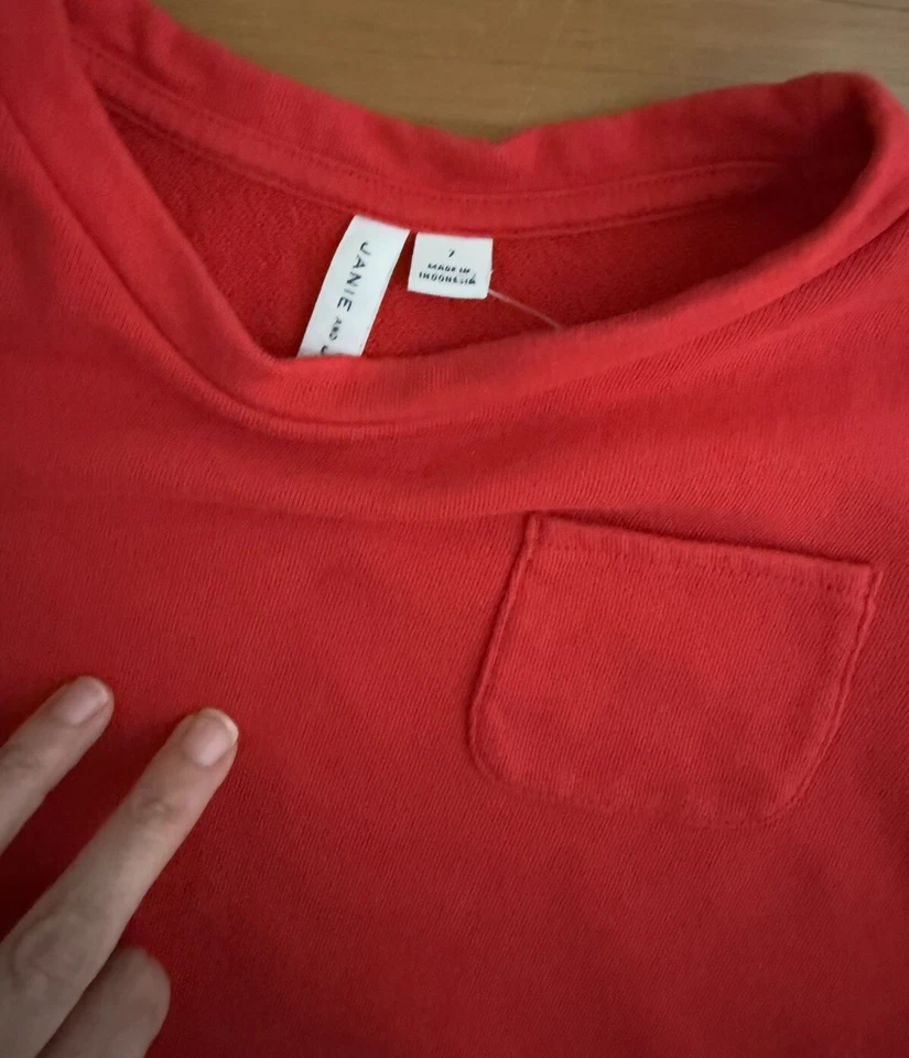 Janie and Jack, Conjunto de Top Corto y Pantalones Cortos de 2 Piezas para Niñas, Rojo, Talla 7US Niños Algodón Foto 3 de 4