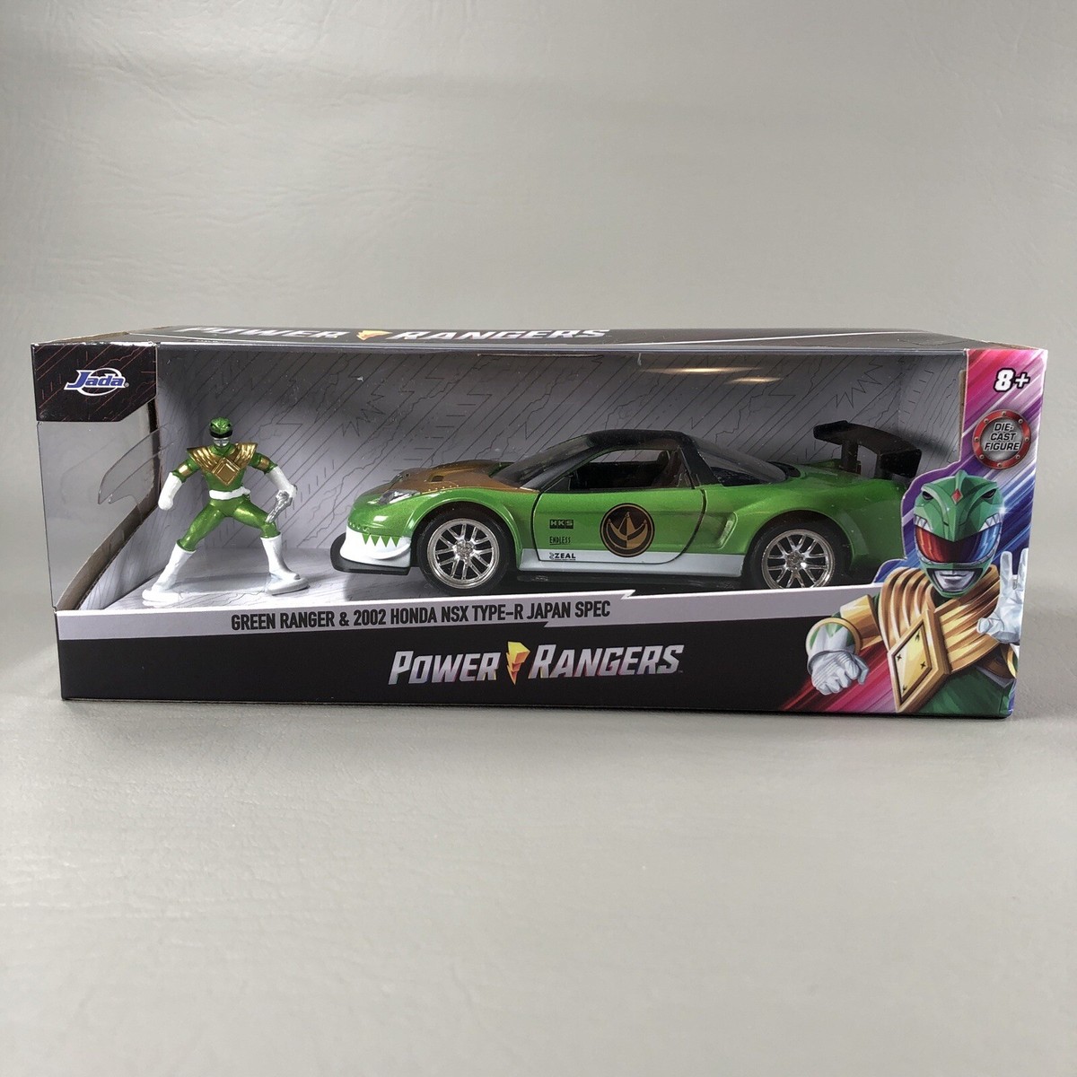 Jada Power Rangers Green Power Ranger & 2002 Honda NSX Type-R