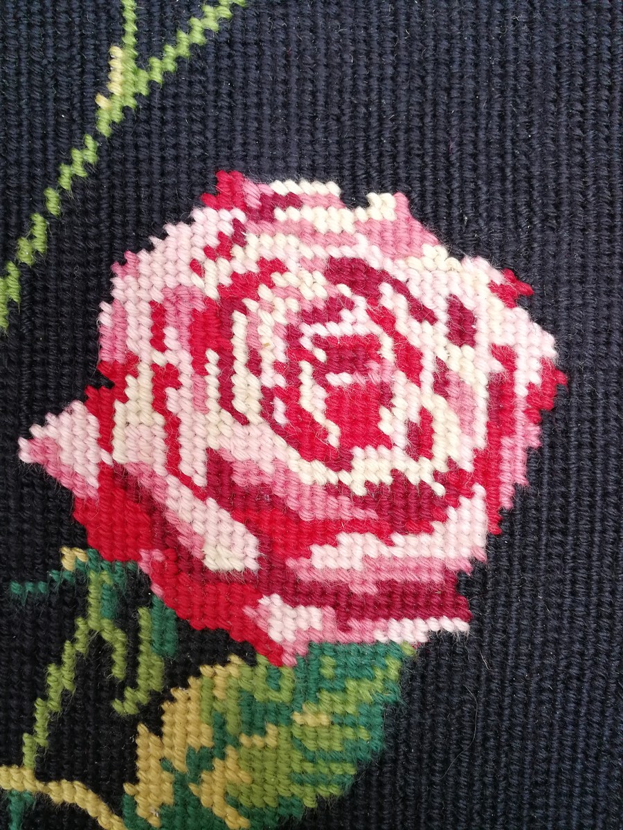 Motif de point de croix fleur Banque de photographies et d'images à