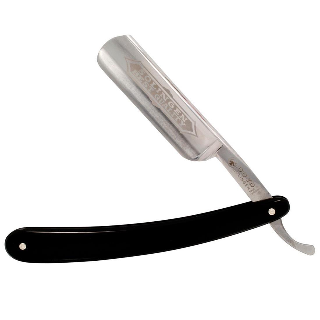 DOVO RASOIO MANO LIBERA 6/8  ACCIAIO AL CARBONIO MANICO NERO 100681
