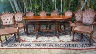 Magnificent Mushroom Velvet French Provincial Vintage Dining