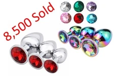 Butt Anal Plug Dildo Stainless Steel ROUND Butt Plug SAME DAY SHIPPING