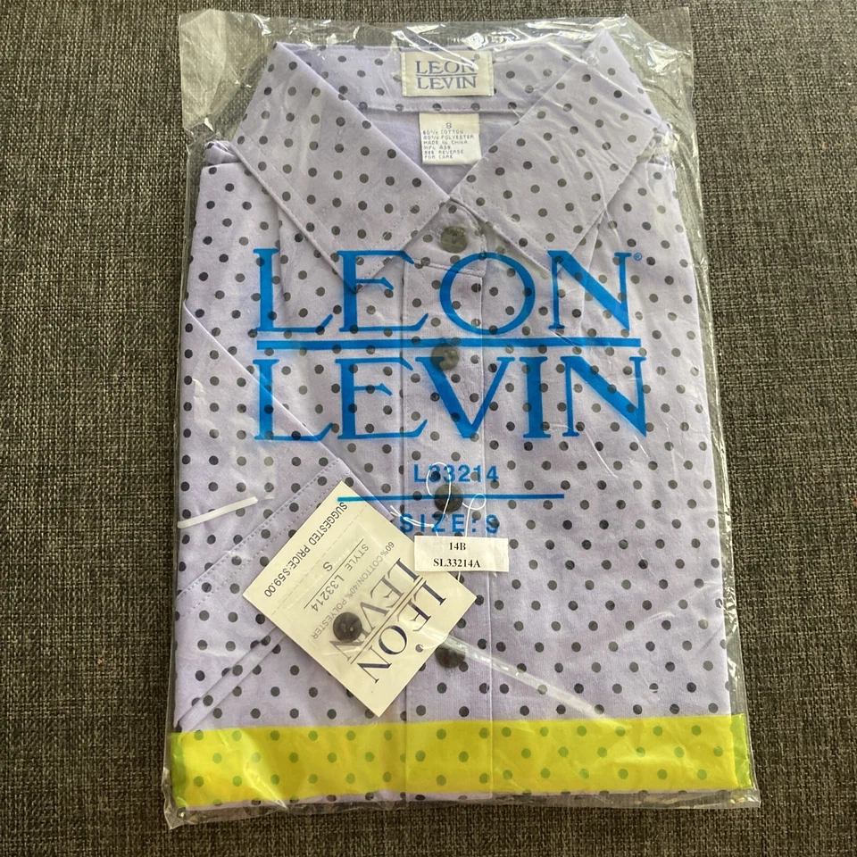 Lote De 6 Camisas Polo Leon Levin Para Mujer Manga Corta Nuevas Con Etiquetas Golf Talla S Lunares Foto 2 de 4