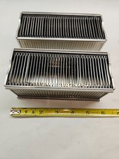 2 Airequipt Aluminum Slide Tray Magazines-with 72 Individual Holders 2" x 2",VGC