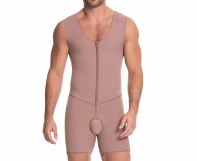Men Fajas Colombianas Compression Post-Surgery Girdle Tummy Control Delie 09016