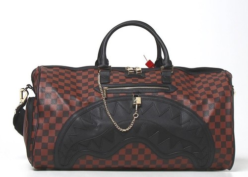 Sprayground Henny Sip Lock Brown Black Duffle Bag
