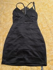 Little Black Dress With Lace/Open Back Size M