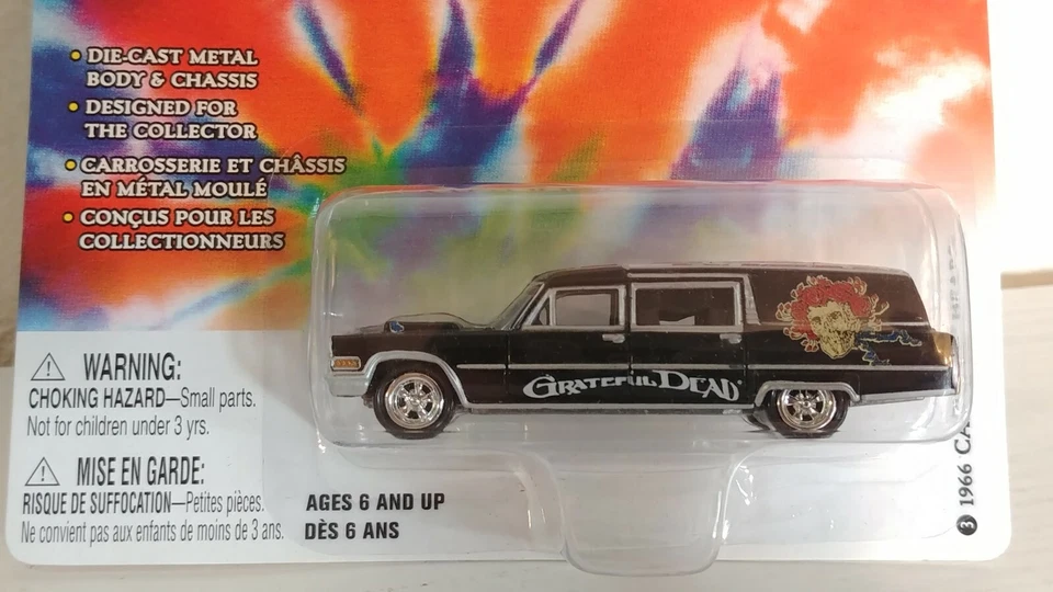 Редкий товар! Johnny Lightning "Grateful Dead" '66 Cadillac Hearse карточка - Изображение 3 из 4