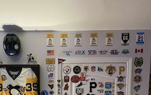 3 GRÖSSEN Pittsburgh Penguins Stanley Cup & im Ruhestand #s Conf Aufkleber Banner NEU JAGR - Bild 8 von 14