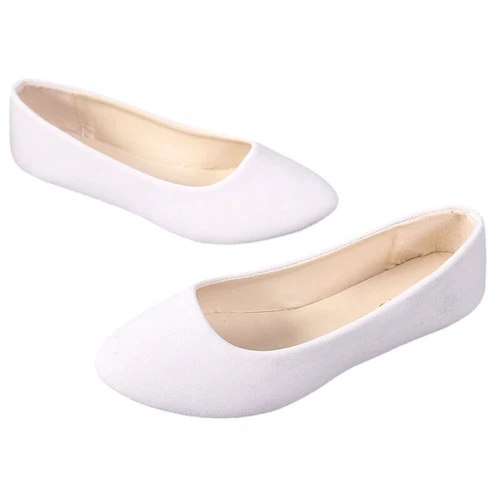Ladies Dress Flats Slip On Pumps Dance Women Low Heel Cozy Shoes Casual Fashion - Bild 17 von 53