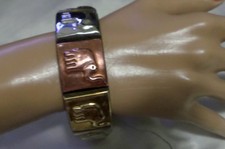 LUCKY ELEPHANT BRACELET TRI COLOR PANELS