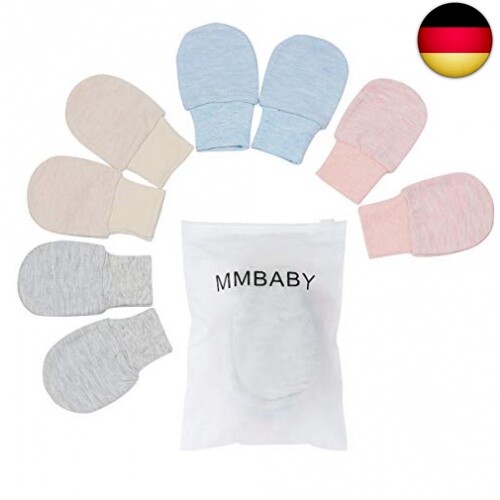 Baby Handschuhe Neugeborene - 2 Paar Woll-Fäustlinge Für Winter | Warm & Weich Für Kalte Tage
