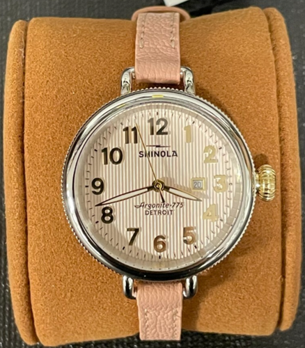 Shinola Argonite-775 (Birdy) Women's 34mm Watch (Pink 7.8mm Wide Band) - Picture 3 of 24