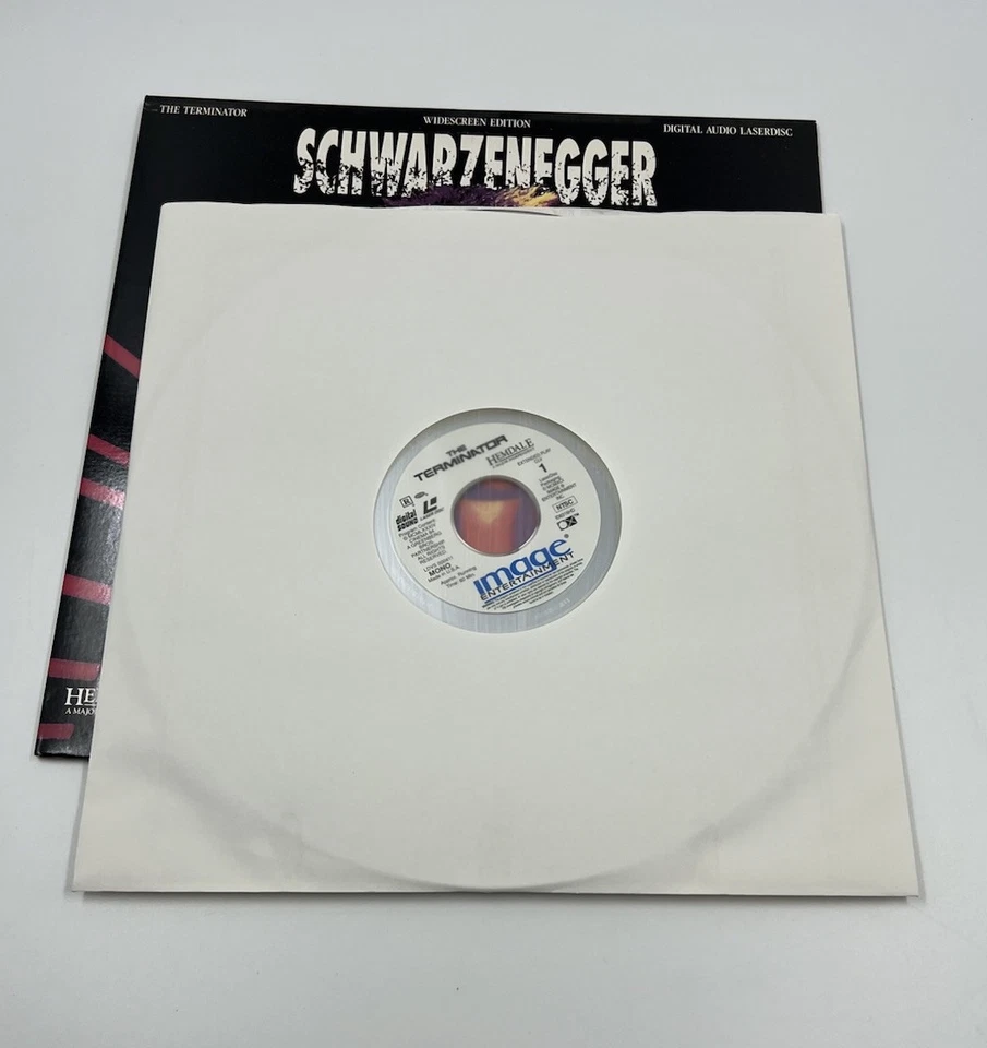 Vintage 1991 The Terminator Widescreen Edition Laserdisc LD Movie Schwarzenegger - Image 4 of 4