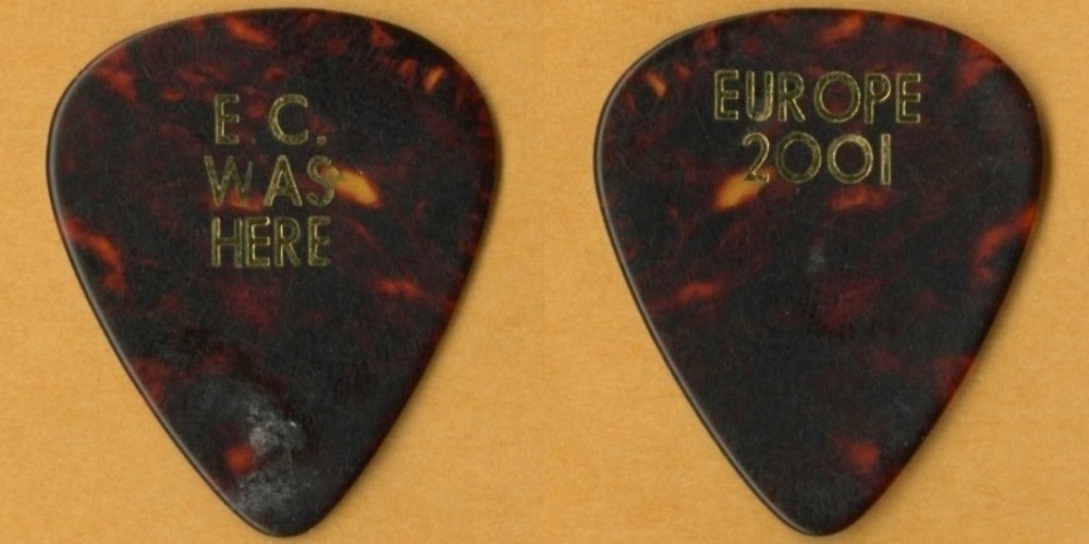 Eric Clapton 2001 Reptile Europe concert tour stage Guitar Pick - NO FAKES HERE