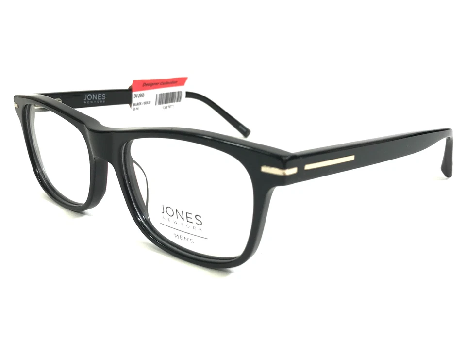 Armações de óculos Jones New York DVJ950 PRETO/DOURADO retangular aro completo 52-16-145 - Imagem 4 de 4
