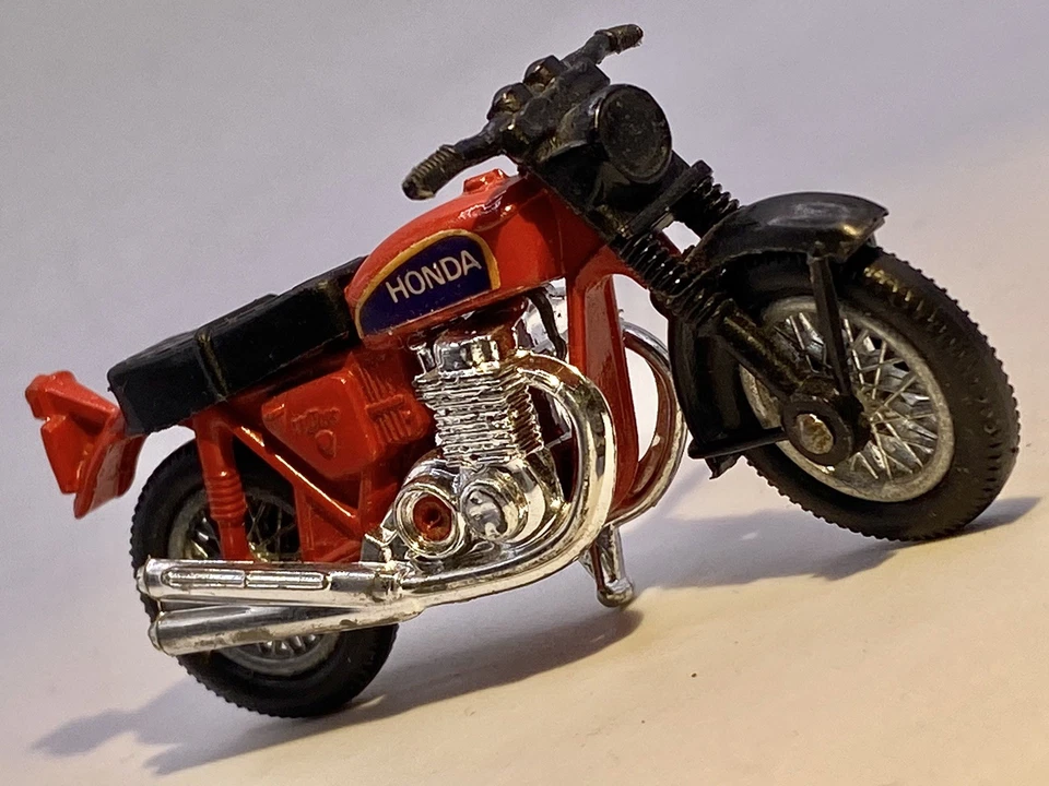 Matchbox🔥Lesney SUPERFAST 1975 Honda Honda Hondarora motocicleta #18 Foto 3 de 4