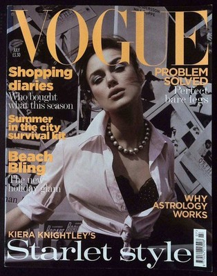VOGUE UK July 2004 KIERA KNIGHTLEY Daria Werbowy JESSICA MILLER @ EX+