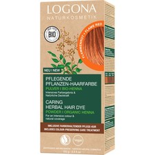Logona Pflegende Pflanzen-Haarfarbe Pulver Flammenrot 03   100 g