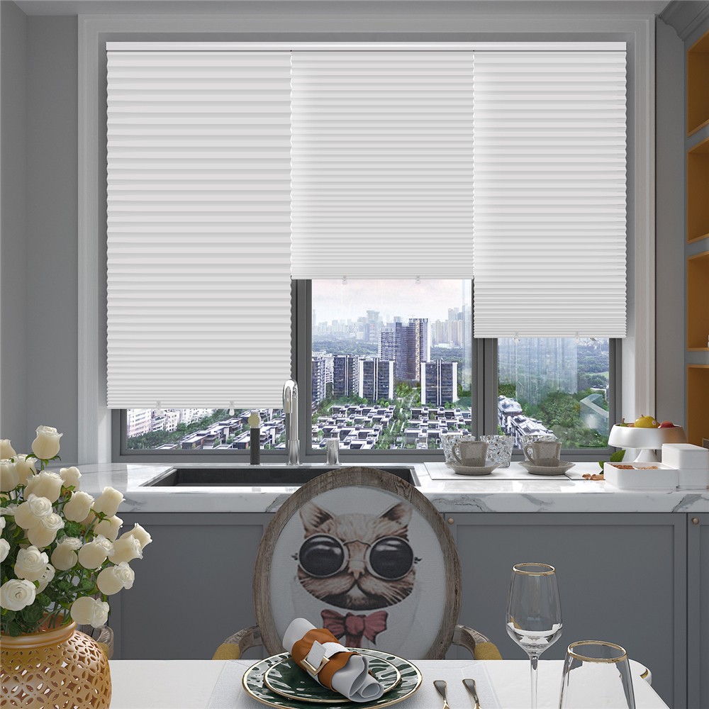 6 Pack Light Filtering Pleated Paper Shades Window Blinds Sun UV Block, 36"x72"