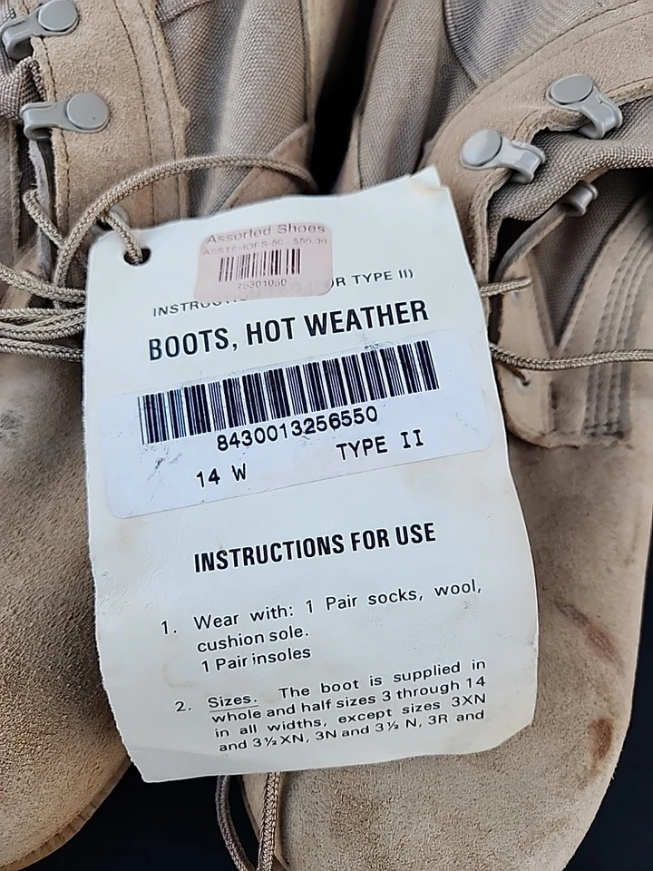 BOTAS DE CLIMA CÁLIDO EJÉRCITO DE EE. UU. ALTAMA DESIERTO Talla 14 N NUEVAS Foto 4 de 4