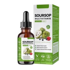 Soursop Multivitamin Liquid Drops Bio Soursop Blattextrakt 1-3 Pack