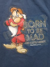 Vintage Walt Disney World Grumpy T-Shirt Snow White  The 7 Dwarfs Medium
