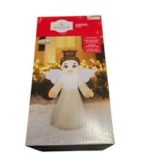 Holiday Time 3.5ft Airblown Inflatable Angel Christmas Yard Decor LED Lights