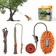 Dog Bungee Tug , Outdoor Hanging Bungee from Tree for Chase  Tug Fun, Intera...
