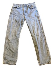 Wrangler Authentic Jeans Men  s Light Wash Blue Denim Straight Regular Fit