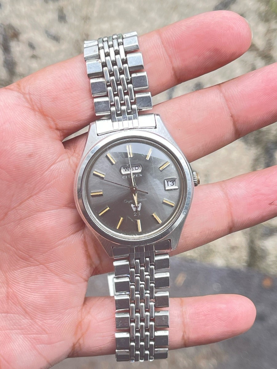 Vintage Citizen Parawater Seven Star ACSS2928Y Running Grey Dial