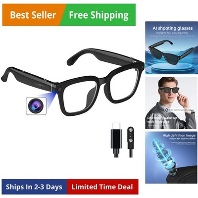 AI Smart Camera Glasses: HD 1080P Video Recording and Photo Taking, Translati...