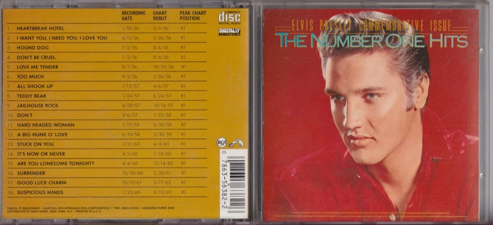 Elvis Presley - The Number One Hits - CD - Bild 1 von 1